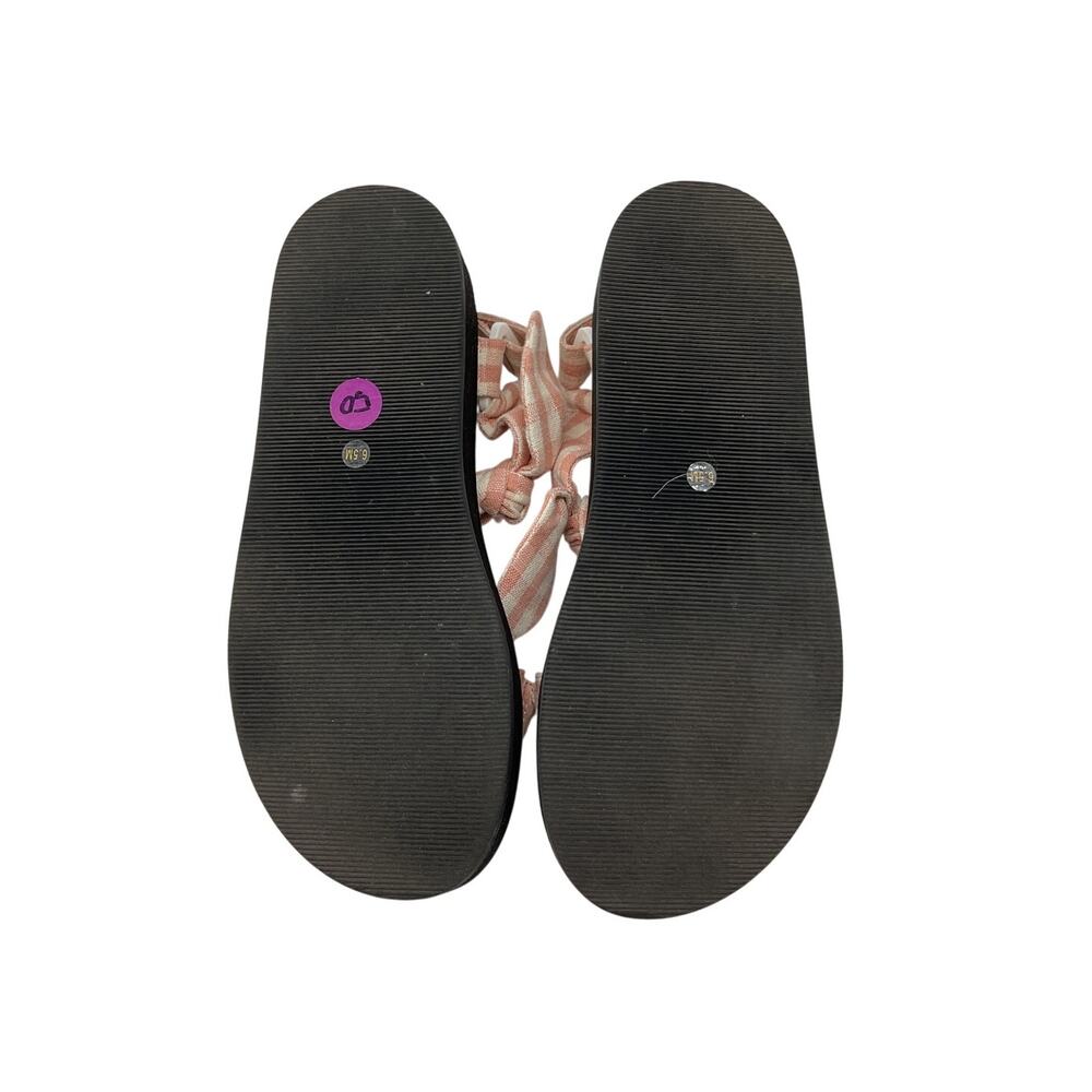 Loeffler Randall Gingham Pink Maisie Platform Sandals Size 6.5 - Picture 6 of 6